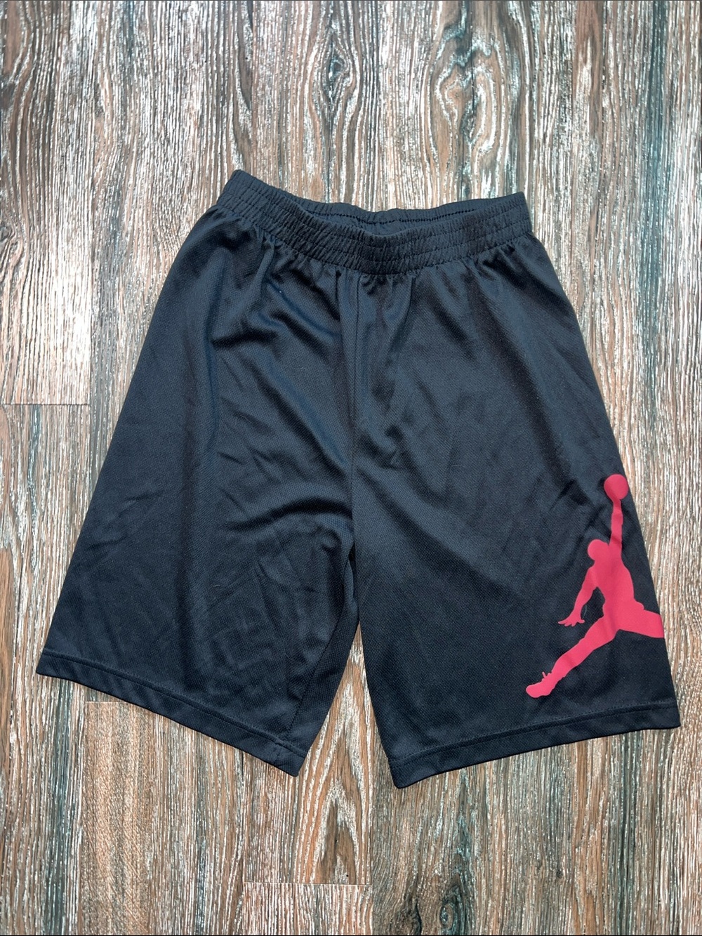Jordan Black Shorts with Red Jumpman Logo Boys XL